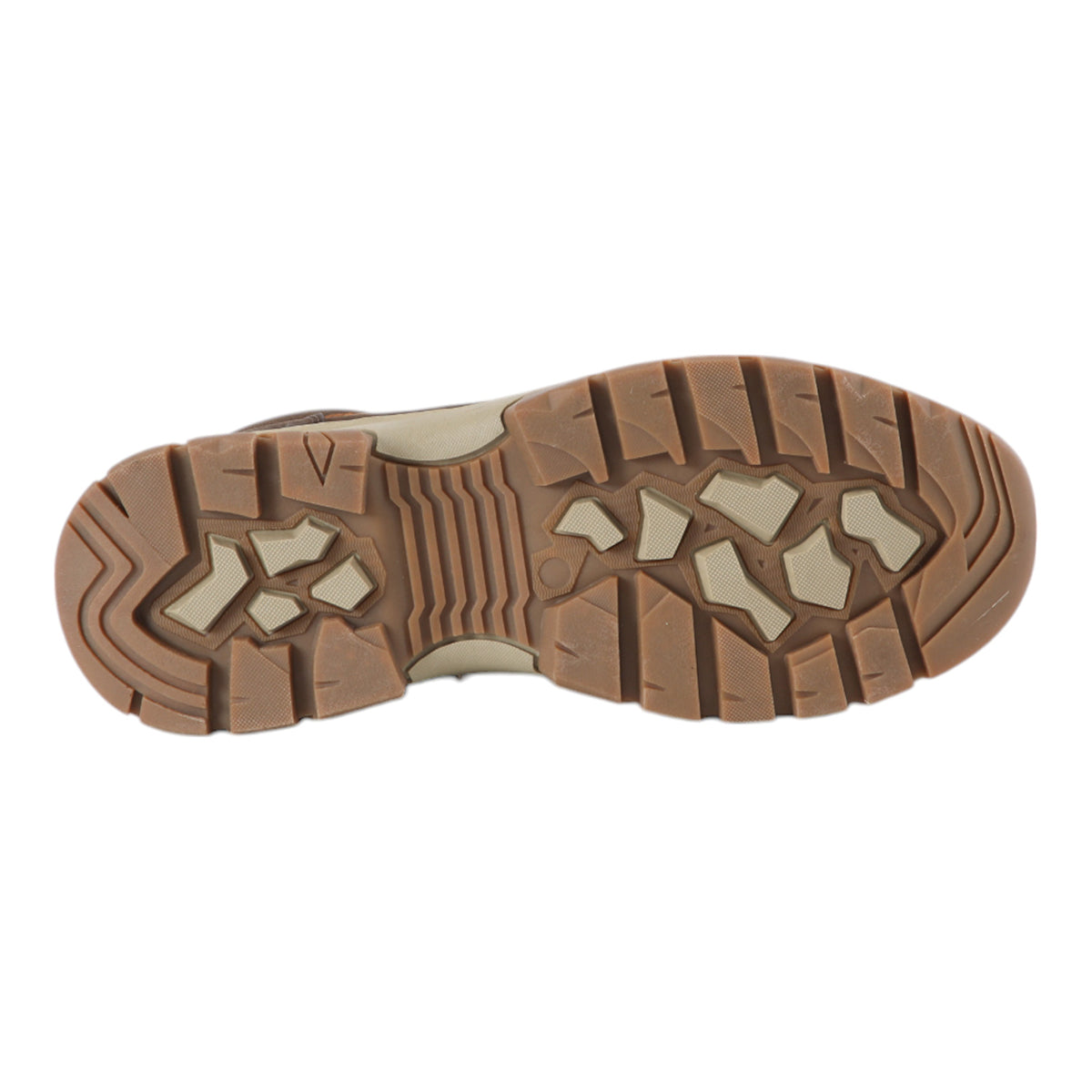 Botin beige outdoor de cuero para hombre vista suela