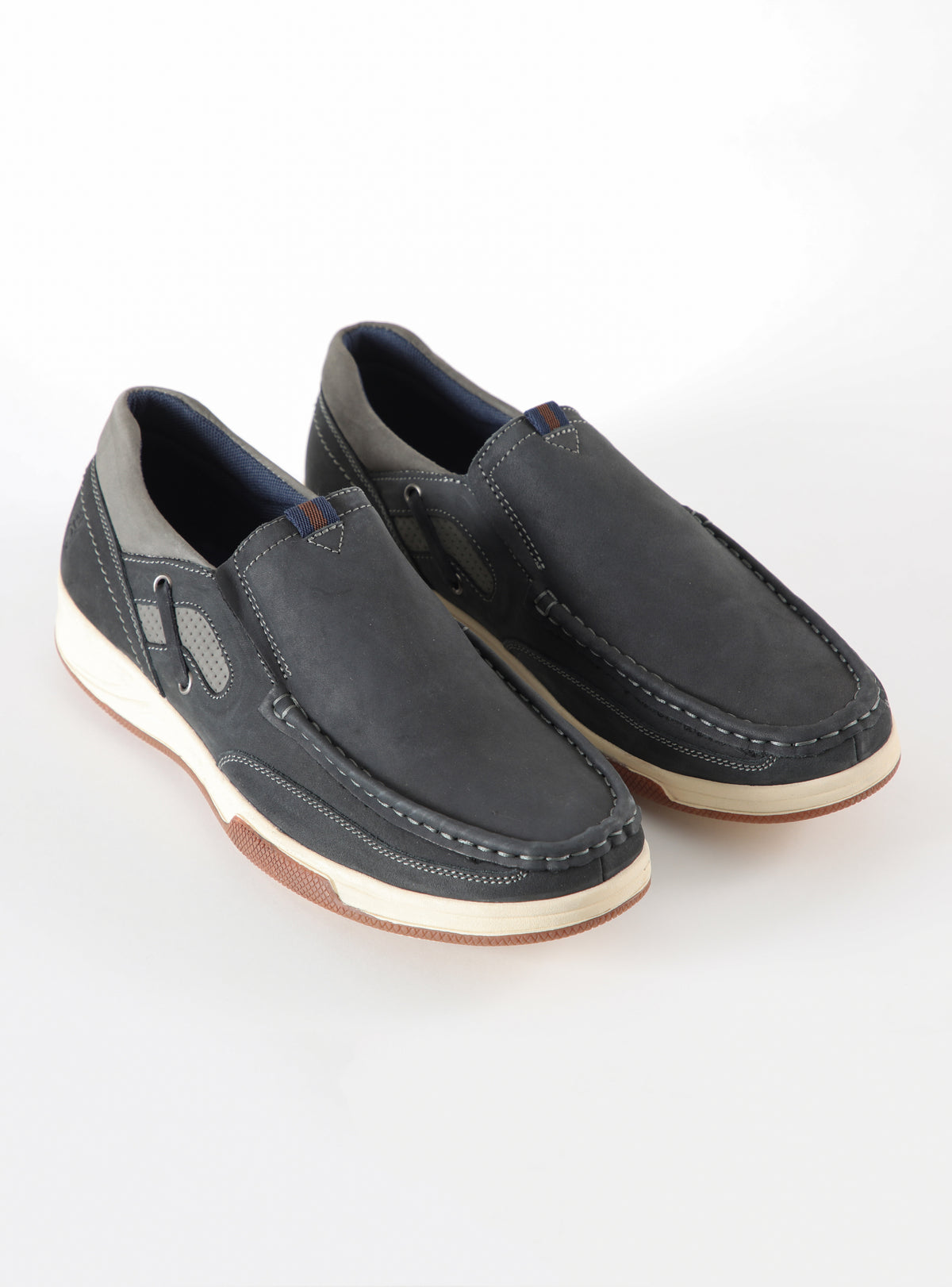 Slip On Loira de cuero Color Azul