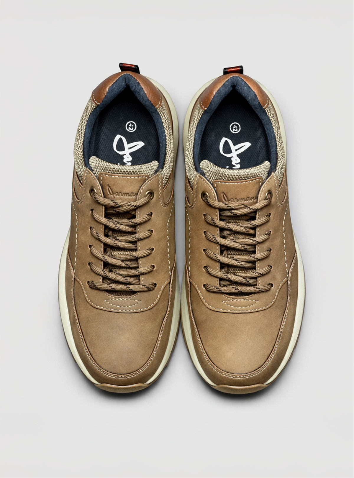 Zapato de cuero Colton color café