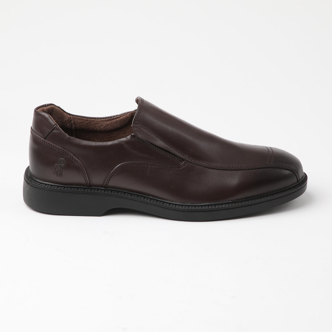 Zapato de cuero Indo color café oscuro
