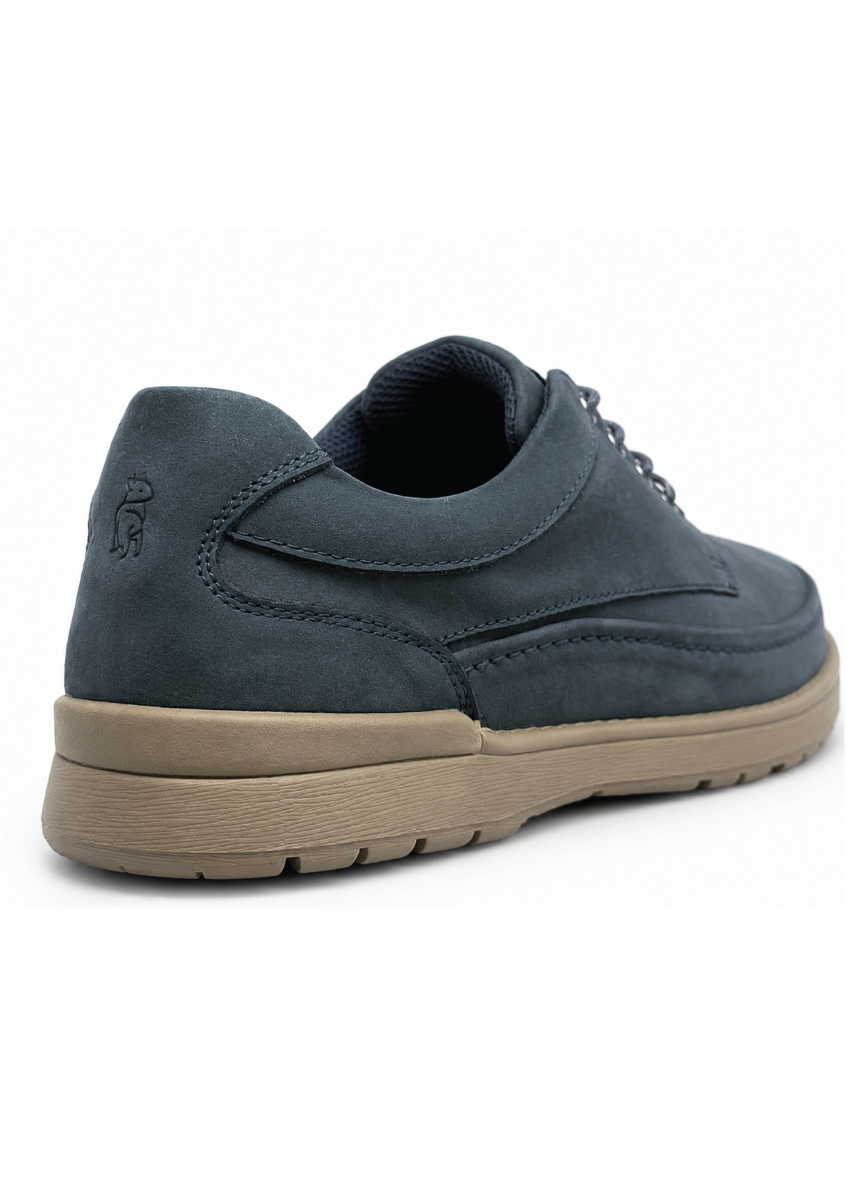 Zapato de cuero Mekong color azul marino