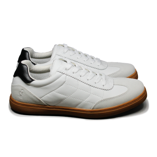 Zapatilla de cuero Ganges color blanco