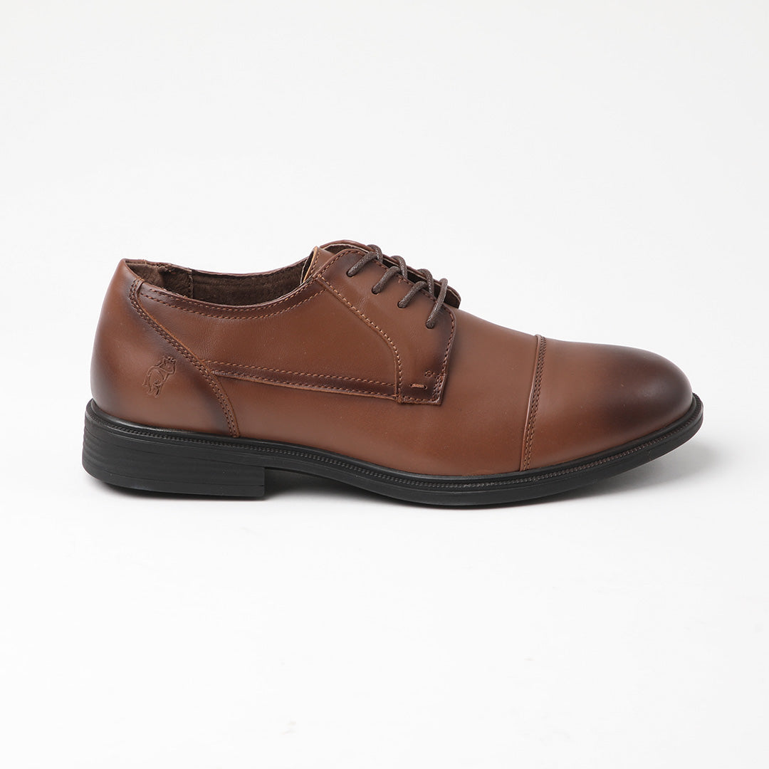 Zapato de cuero Duero color café
