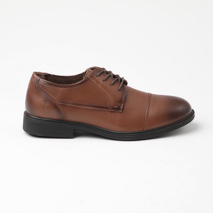 Zapato de cuero Duero color café