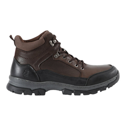 Botin cafe outdoor de cuero para hombre vista lateral