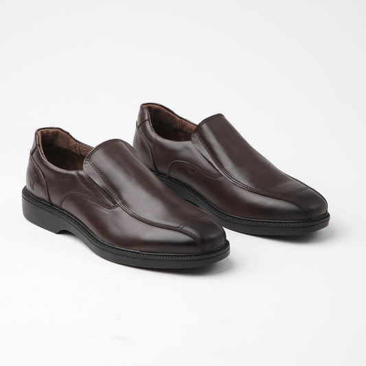 Zapato de cuero Indo color café oscuro