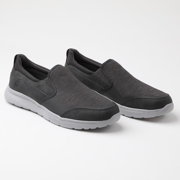 Zapatilla Slip On Logan color gris oscuro