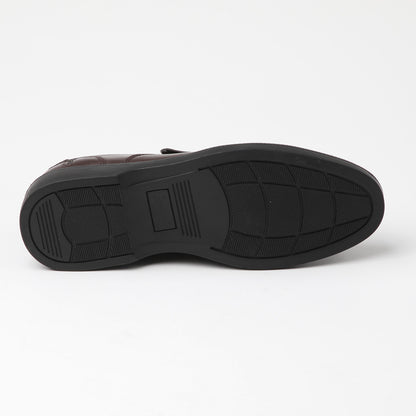 Zapato de cuero Indo color café oscuro