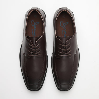 Zapato de cuero Ebra color café oscuro