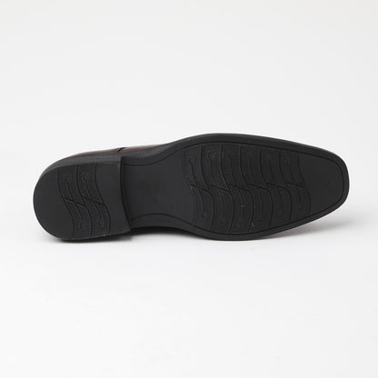 Zapato de cuero Ebra color café oscuro