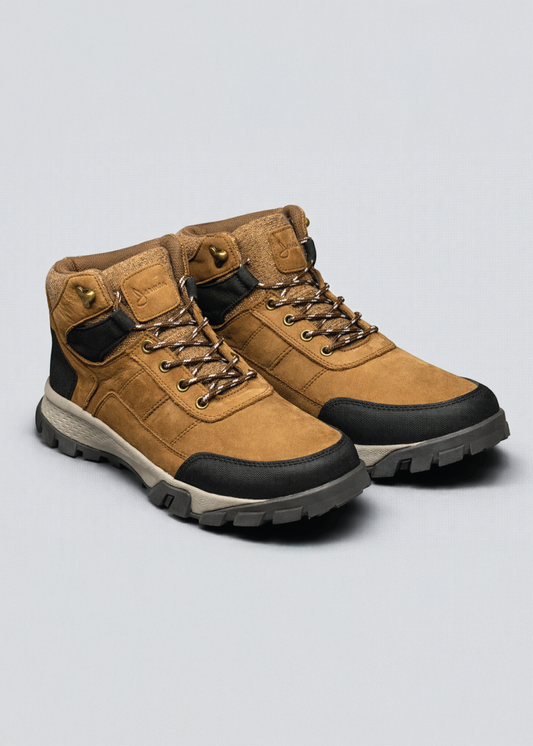 Botin Outdoor Grayson de cuero color amarillo
