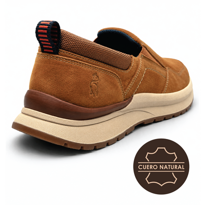 Slip On de cuero Marlow color café