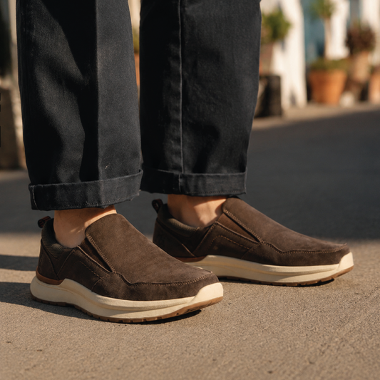 Slip On de cuero Marlow color chocolate