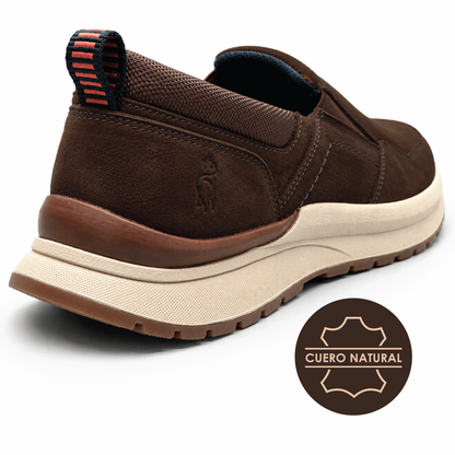 Slip On de cuero Marlow color chocolate