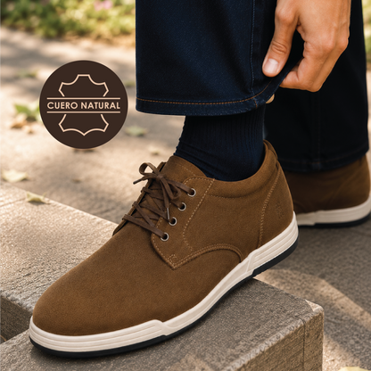 Zapato de cuero Miles color café