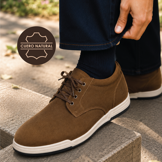 Zapato de cuero Miles color café