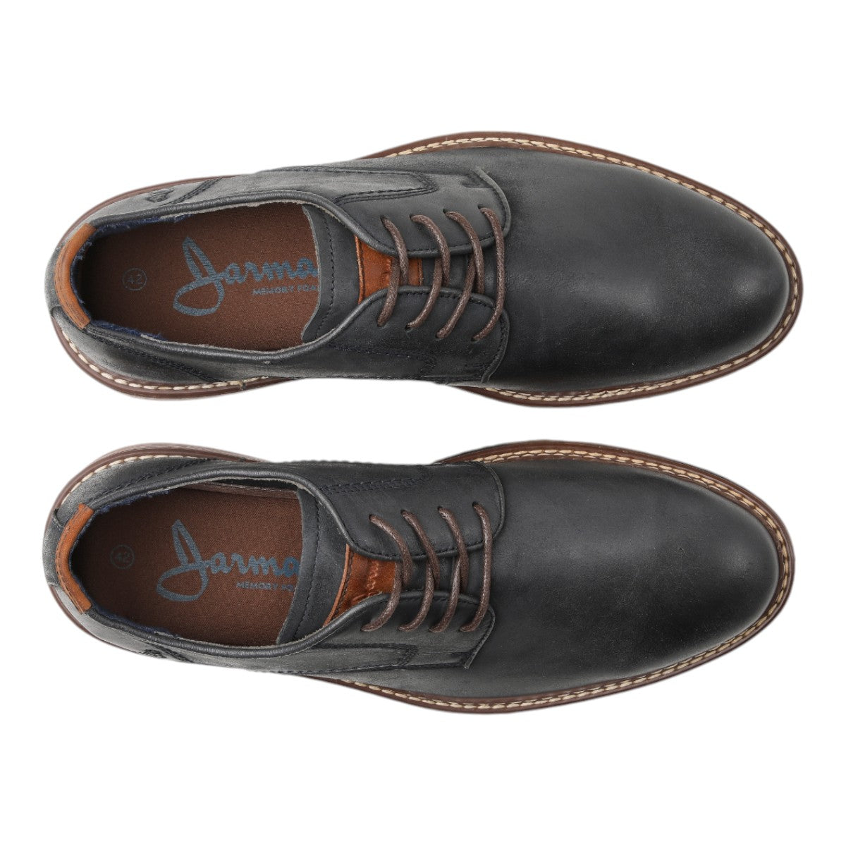 Zapato de cuero Harris color azul marino