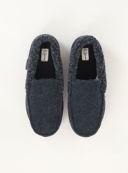 Pantufla Aspen color azul marino