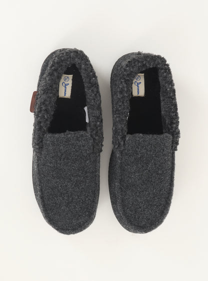 Pantufla Aspen color gris oscuro