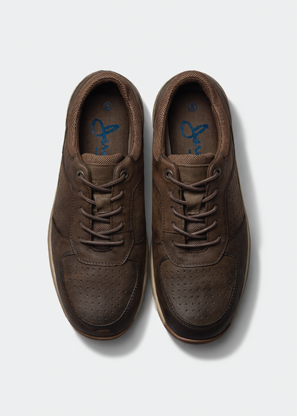 Zapato Rin de cuero Color Café