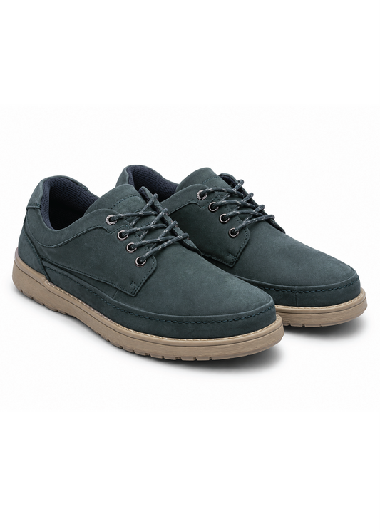 Zapato de cuero Mekong color azul marino
