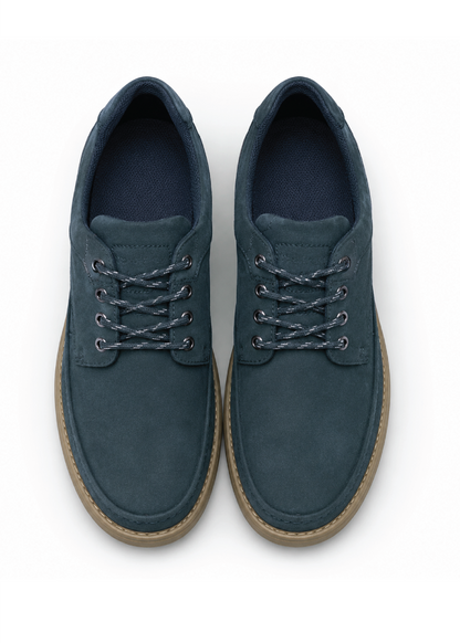 Zapato de cuero Mekong color azul marino
