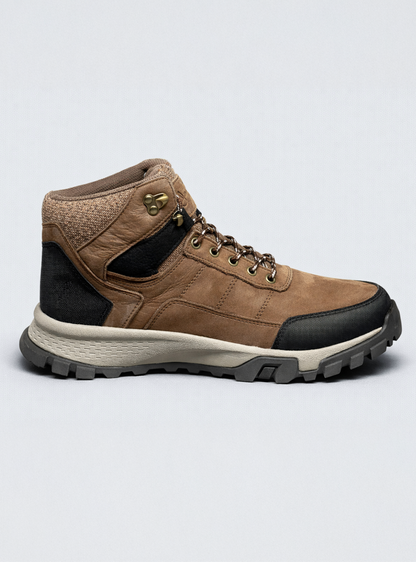 Botin Outdoor Grayson de cuero color café