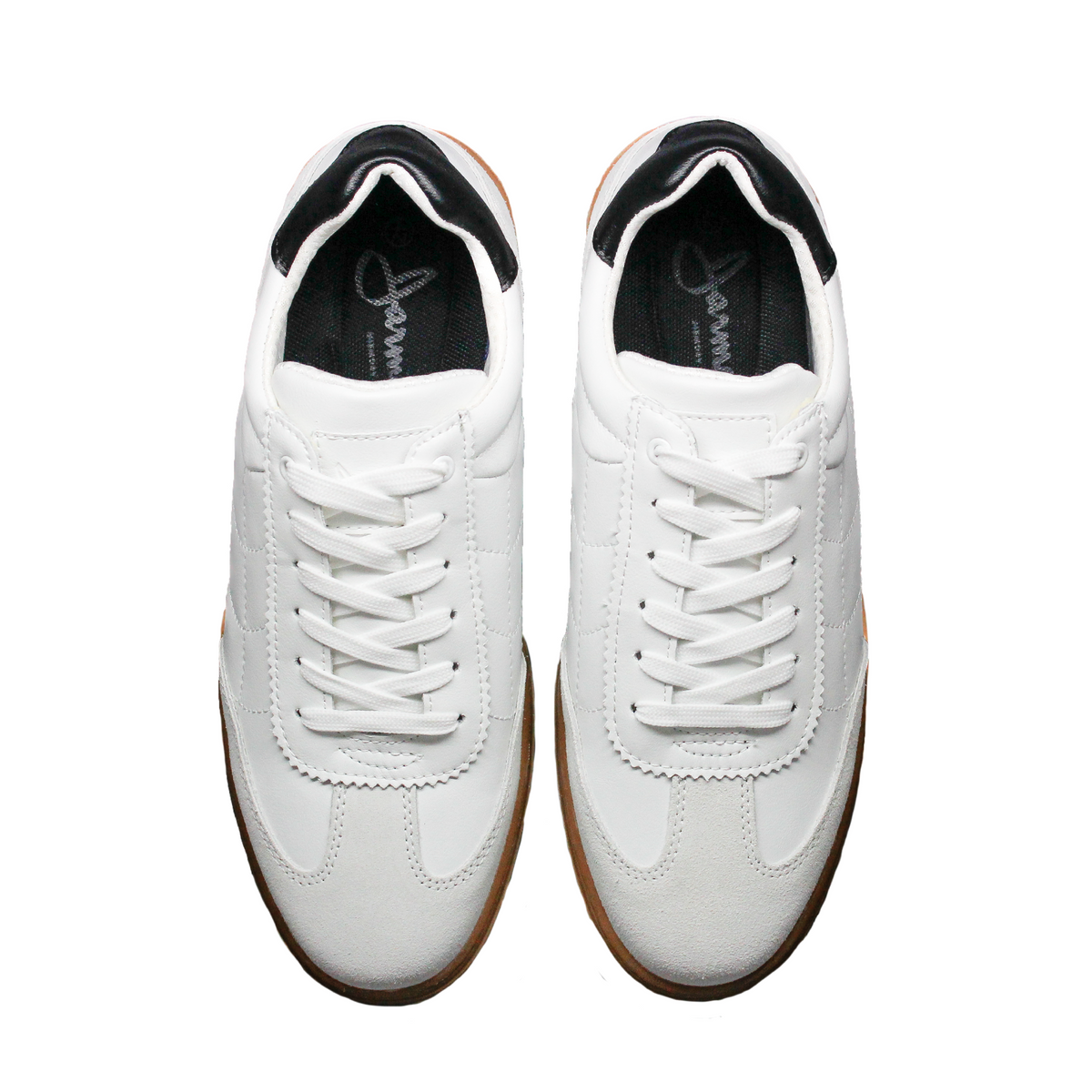 Zapatilla de cuero Ganges color blanco