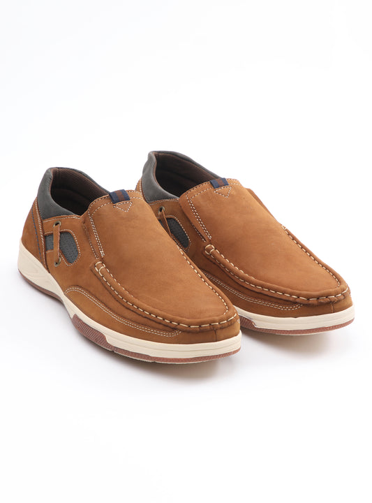 Slip On de cuero Loira color camel
