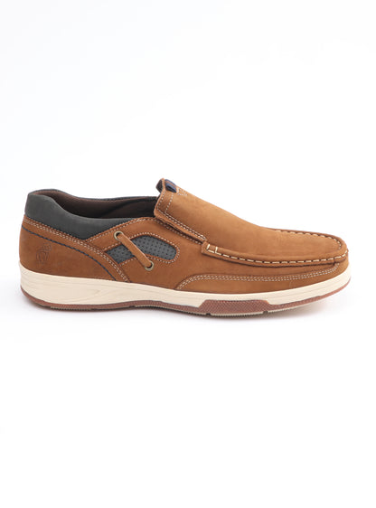 Slip On de cuero Loira color camel